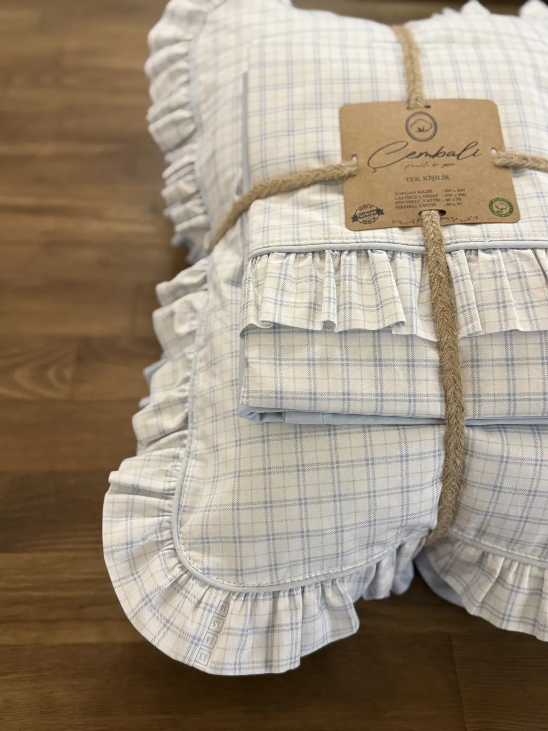 Ekose Desen Bebe Mavisi Bebek Tak�m�