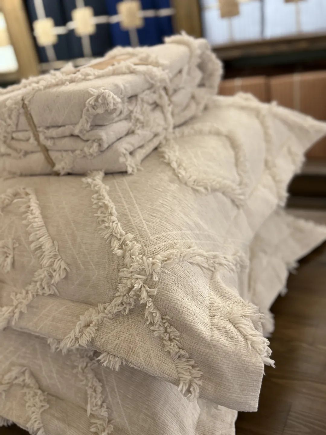 Ikea Desen Bej Yatak �rt�s�