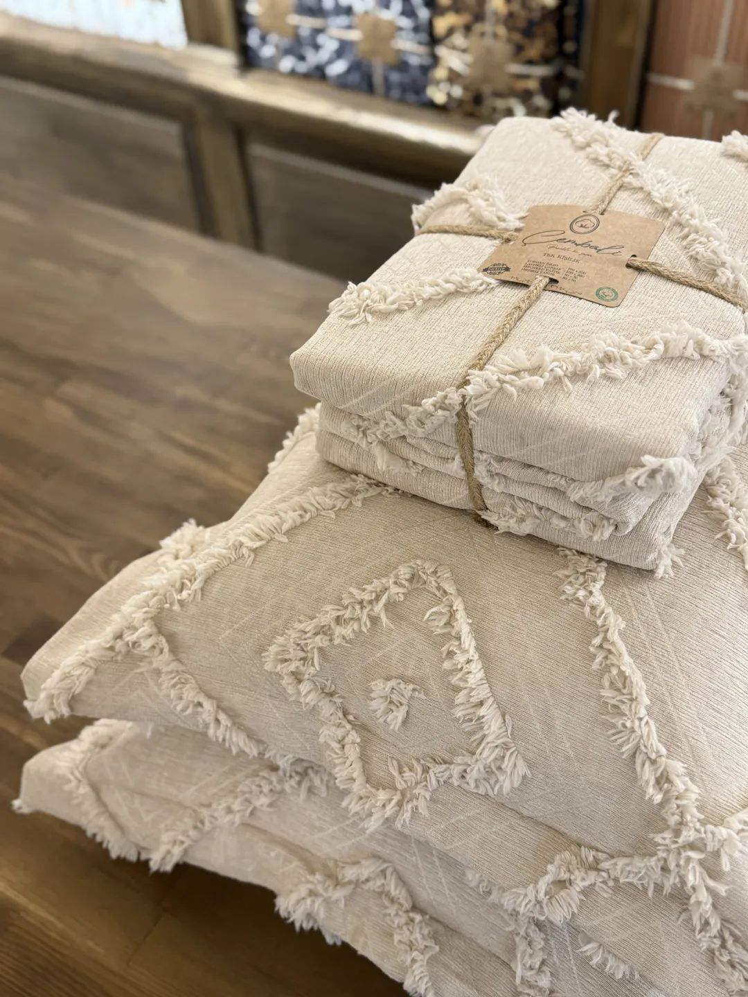 Ikea Desen Bej Yatak �rt�s�