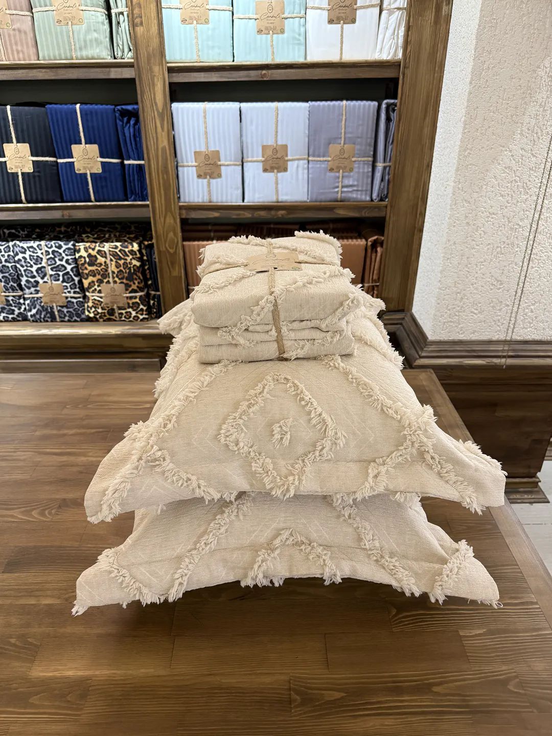 Ikea-Desen-Bej-Yatak-Ortusu