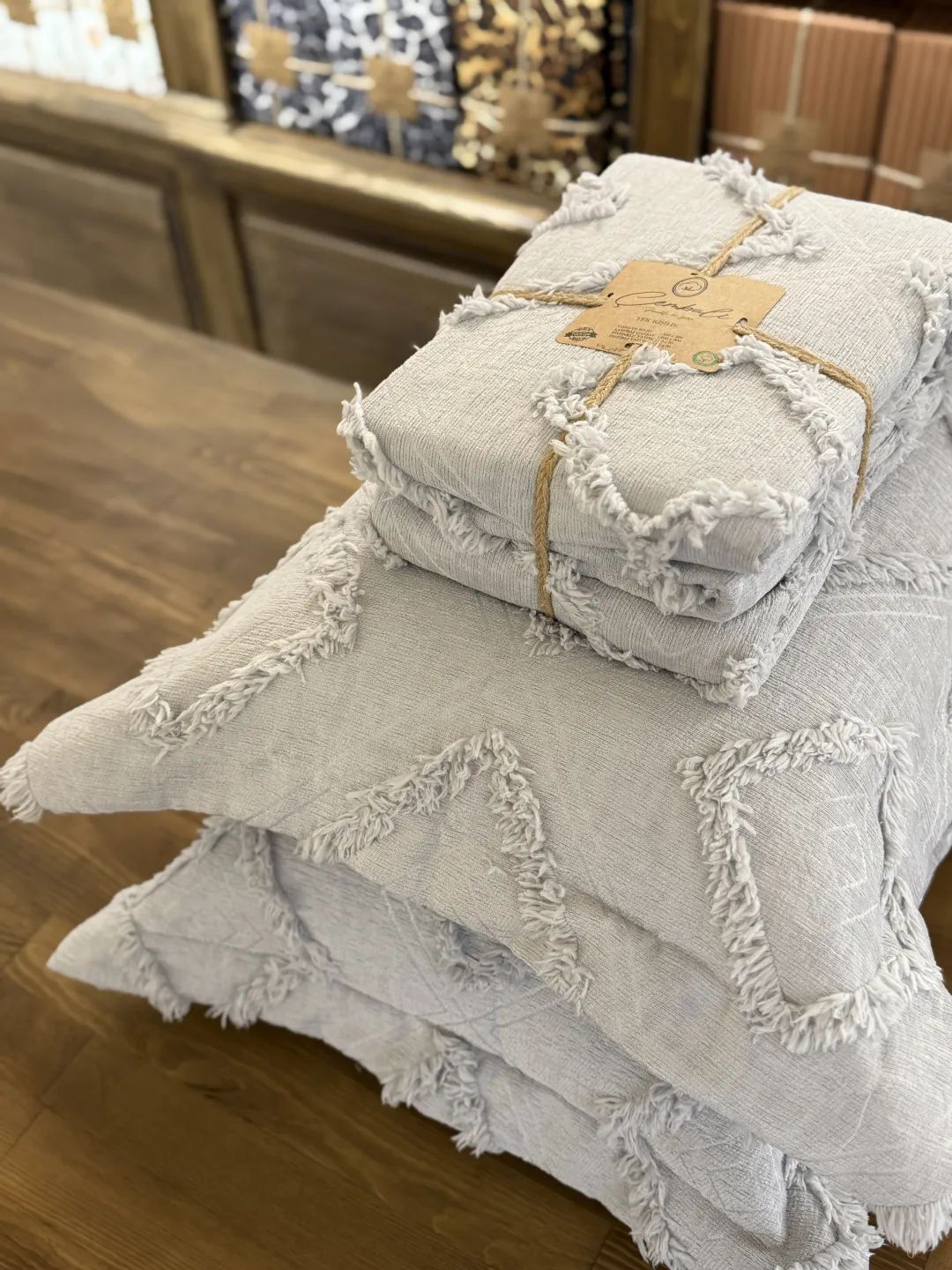 Ikea Desen Gri Yatak �rt�s�