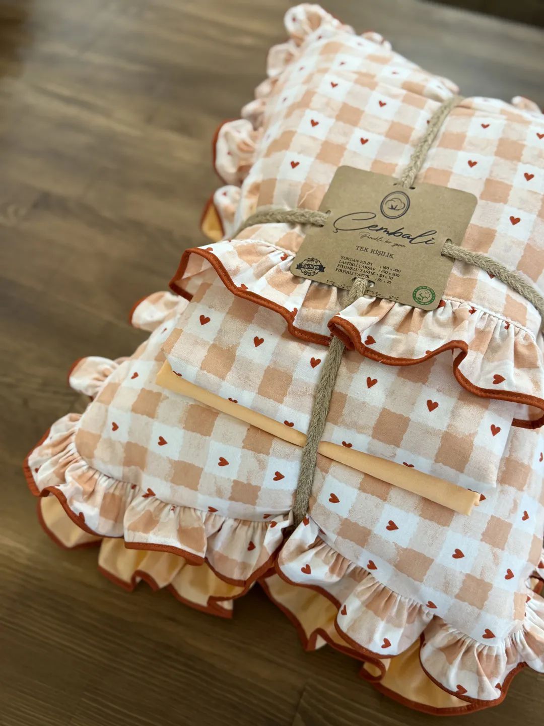Kiremit Kalpli Hardal P�tikare Bebek Nevresim Tak�m�