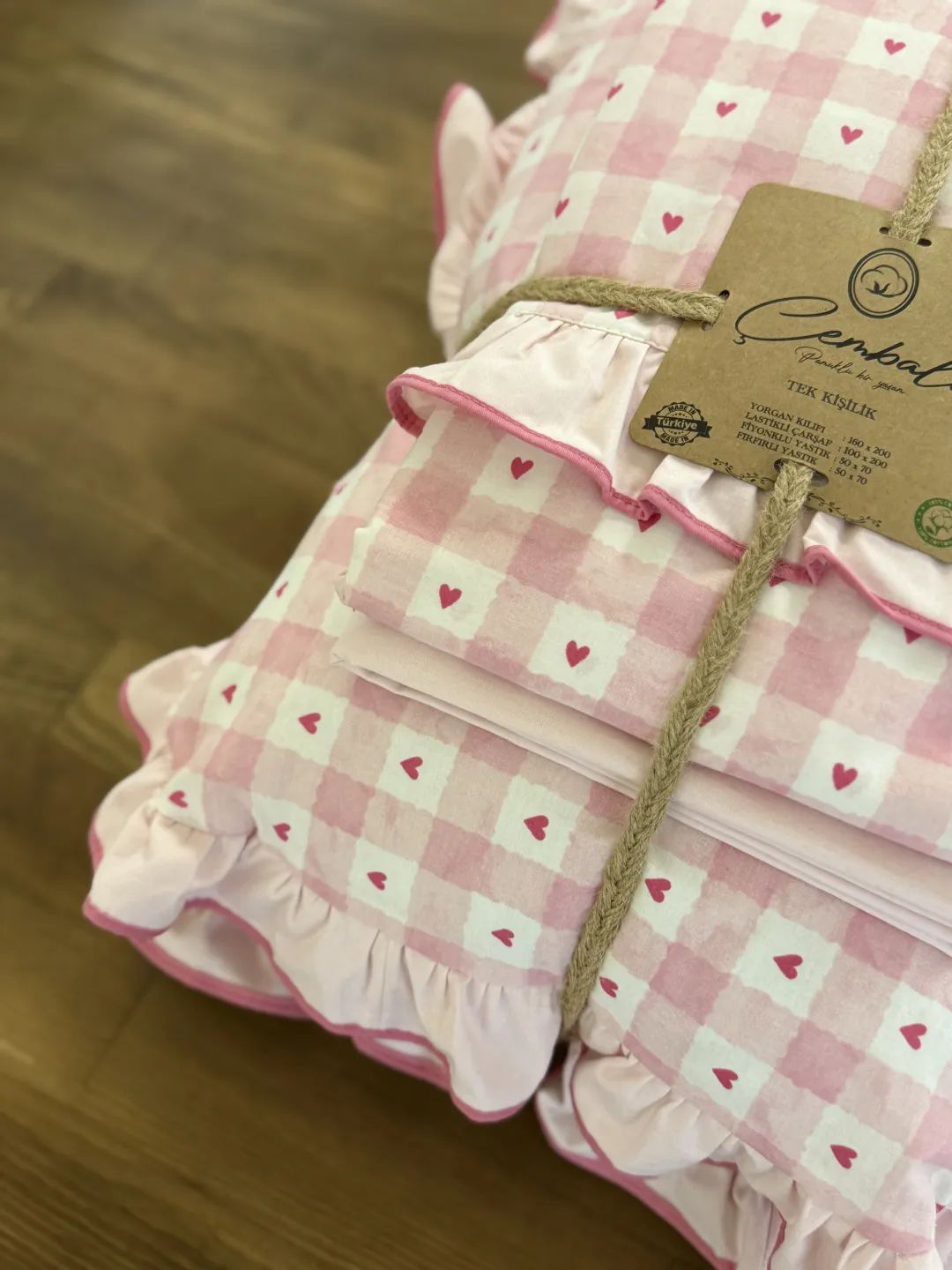 Pembe Kalpli P�tikare Bebek Nevresim Tak�m�
