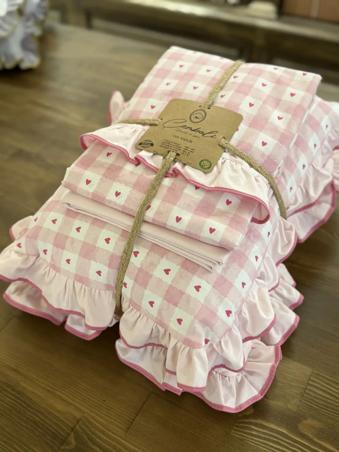 Pembe Kalpli P�tikare Bebek Nevresim Tak�m�